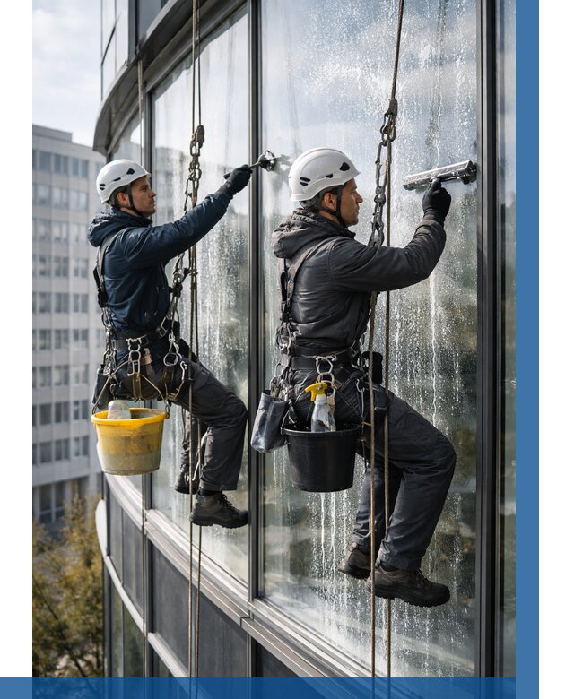 Мойка панорамных окон в Сергиеве Посаде от 358 р. заказать у ВЫСОТНИК-Сгп