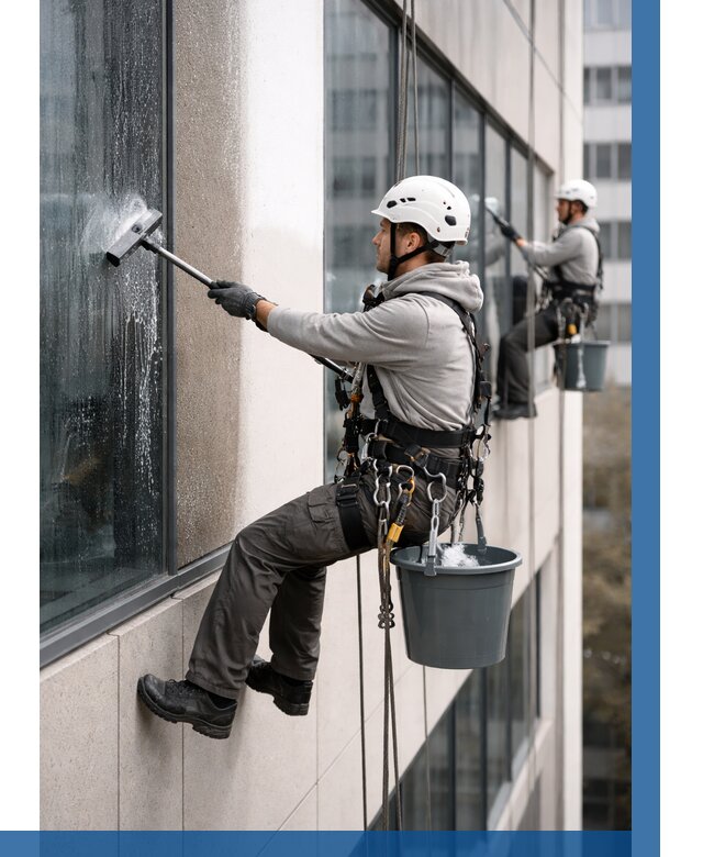 Мойка фасадов зданий в Сергиеве Посаде под ключ от 358 р. | ВЫСОТНИК-Сгп