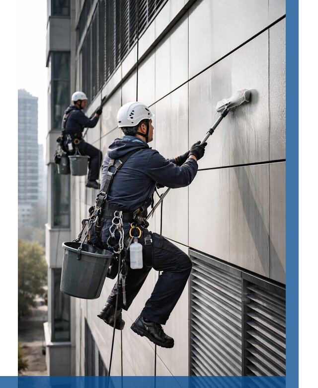 Мойка вентилируемого фасада в Сергиеве Посаде от 256 р. | ВЫСОТНИК-Сгп