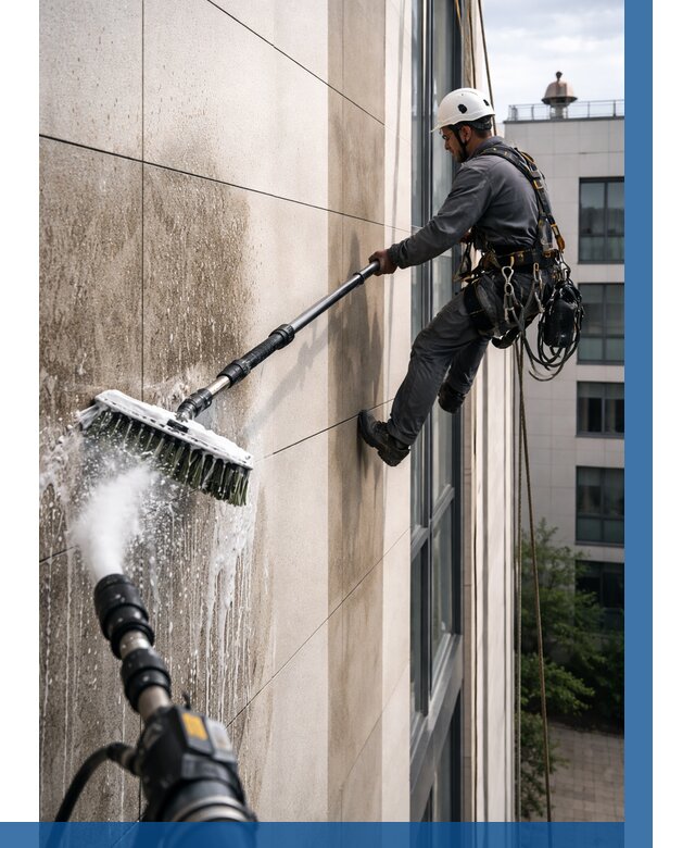 Мойка фасада из керамогранита в Сергиеве Посаде от 307 р. | ВЫСОТНИК-Сгп