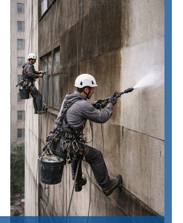 Очистка фасада от копоти в Сергиеве Посаде от 256 р. | ВЫСОТНИК-Сгп