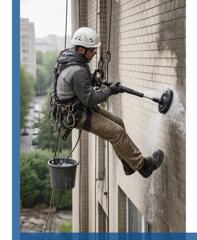 Очистка фасада от копоти в Сергиеве Посаде профессионально и безопасно