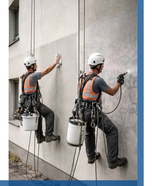 Антиграффити покрытие фасада в Сергиеве Посаде от 614 р. | ВЫСОТНИК-Сгп