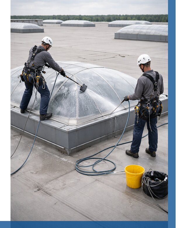 Мойка зенитных фонарей в Сергиеве Посаде, заказать от 4605 р. | ВЫСОТНИК-Сгп