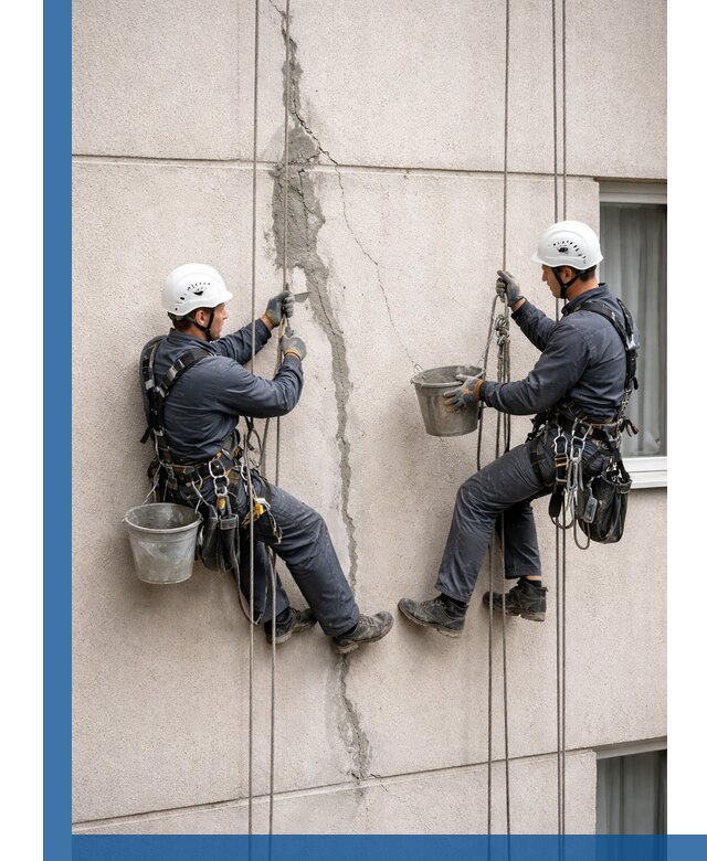 Заделка трещин на фасаде в Сергиеве Посаде с гарантийным ремонтом