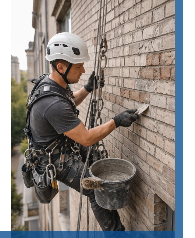 Ремонт кирпичной кладки фасада в Сергиеве Посаде от 1842 р. | ВЫСОТНИК-Сгп