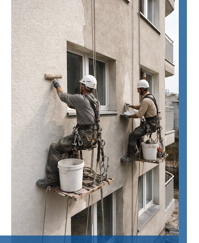 Нанесение короеда на фасад в Сергиеве Посаде от 461 р. | ВЫСОТНИК-Сгп