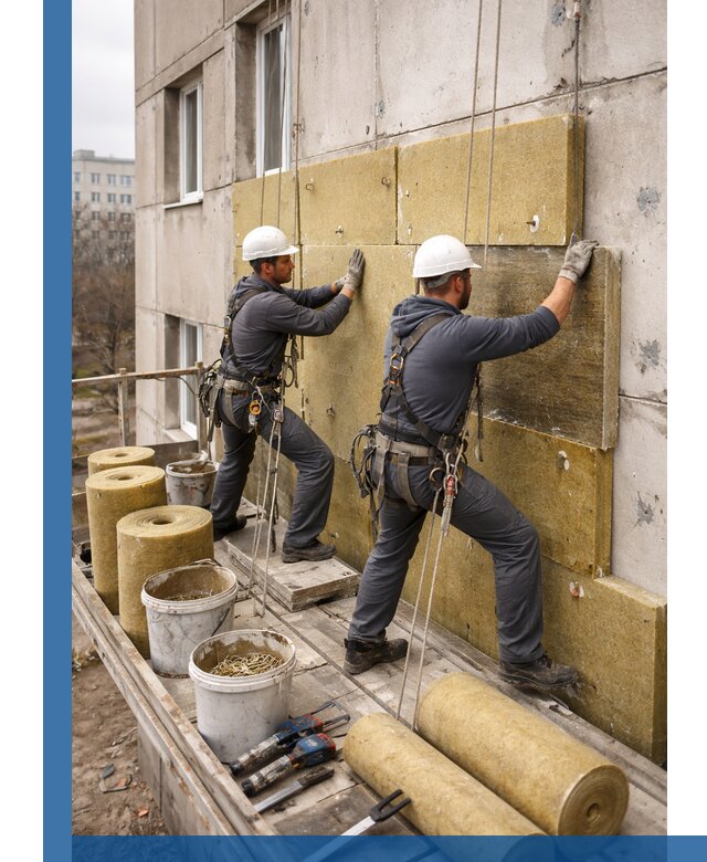 Утепление фасада минватой в Сергиеве Посаде под ключ с гарантией