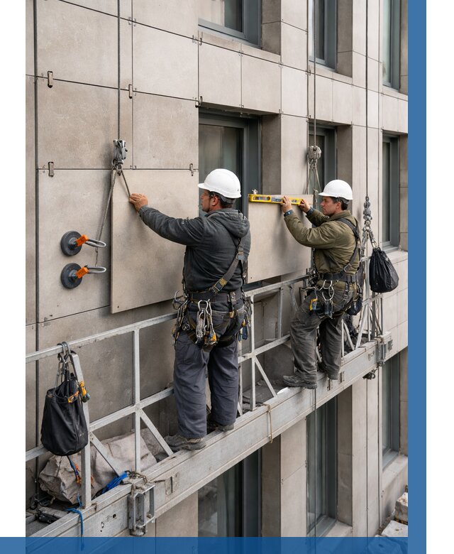 Монтаж керамогранита на фасад в Сергиеве Посаде от 2559 р. | ВЫСОТНИК-Сгп