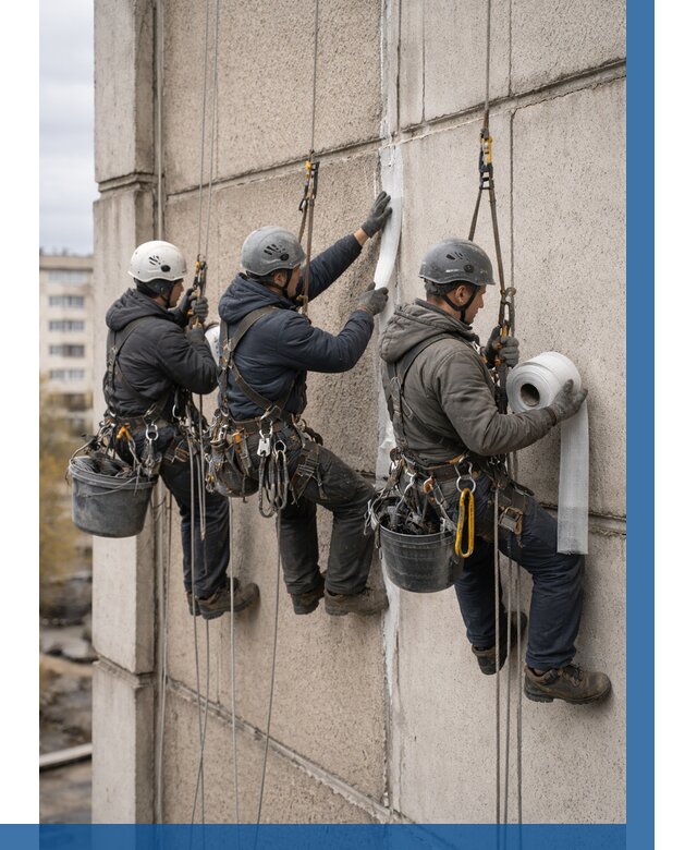 Ремонт межпанельных швов в Сергиеве Посаде от 768 р. | ВЫСОТНИК-Сгп