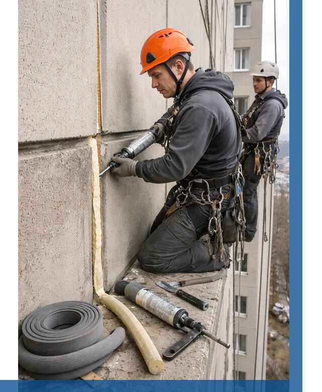 Теплый шов межпанельные швы в Сергиеве Посаде от 716 р. | ВЫСОТНИК-Сгп