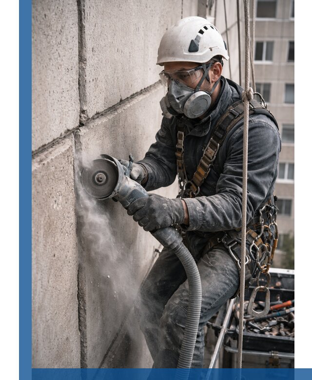 Штробление межпанельных швов в Сергиеве Посаде качественно и быстро