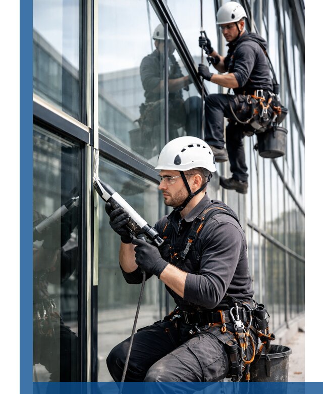 Герметизация витражных швов в Сергиеве Посаде для зданий и фасадов