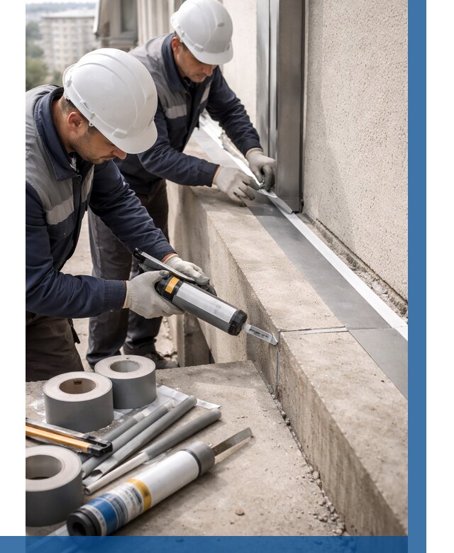 Герметизация примыкания балкона в Сергиеве Посаде от 4605 р. | ВЫСОТНИК-Сгп