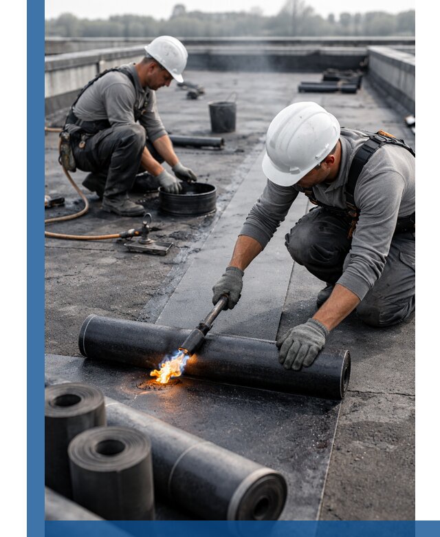 Ремонт рулонной кровли в Сергиеве Посаде герметизация и восстановление