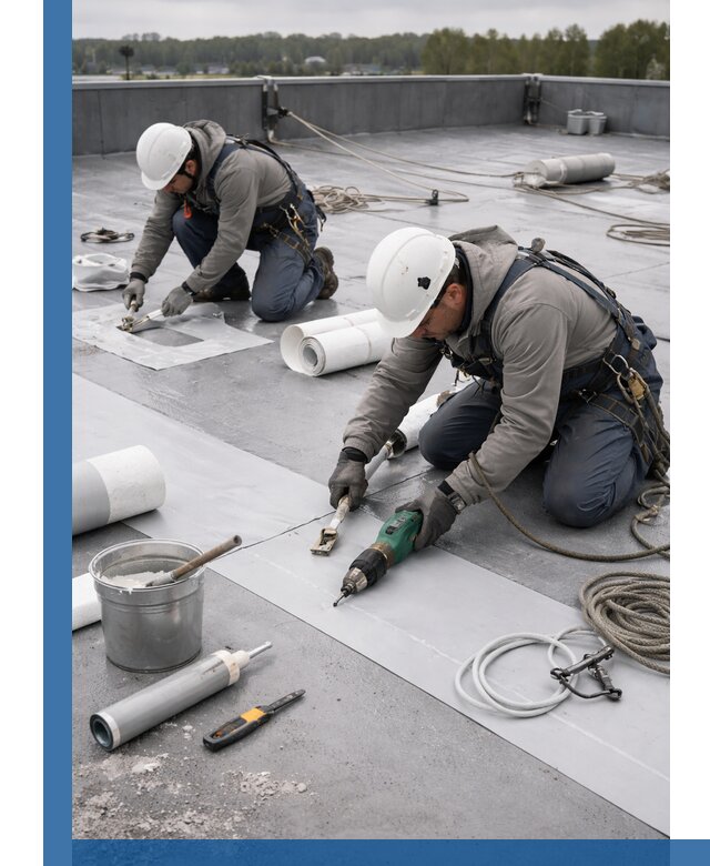 Ремонт мембранной кровли в Сергиеве Посаде качественно и с гарантией