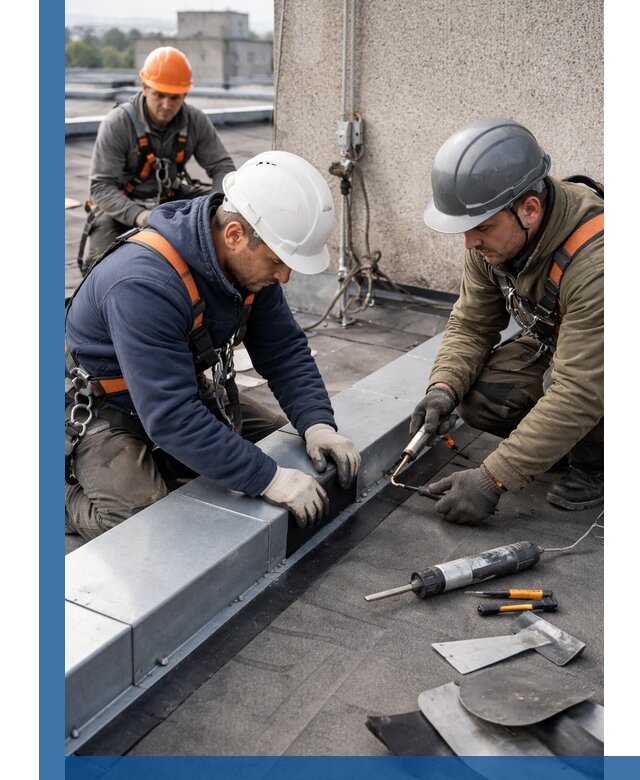 Ремонт кровельных примыканий в Сергиеве Посаде профессионально