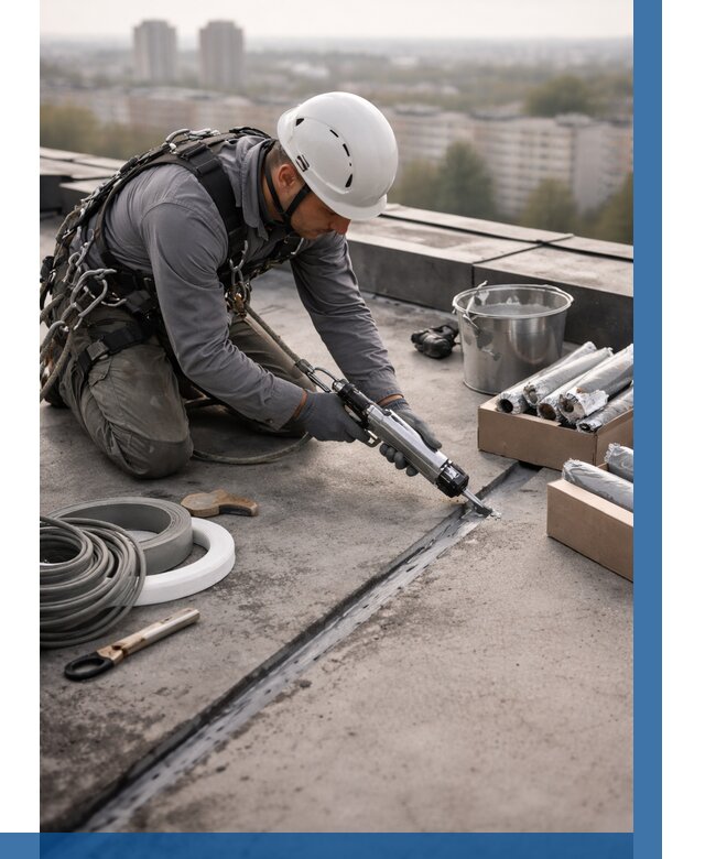 Герметизация швов кровли в Сергиеве Посаде от 461 р./м2 | ВЫСОТНИК-Сгп