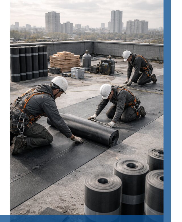 Монтаж мягкой кровли под ключ в Сергиеве Посаде от 461 р. | ВЫСОТНИК-Сгп