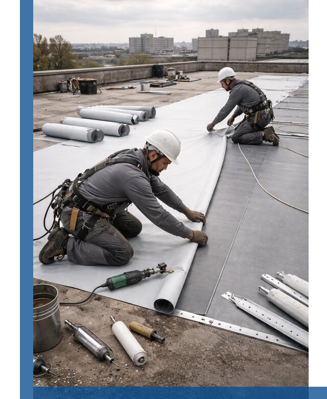 Монтаж мембранной кровли в Сергиеве Посаде для промышленных зданий