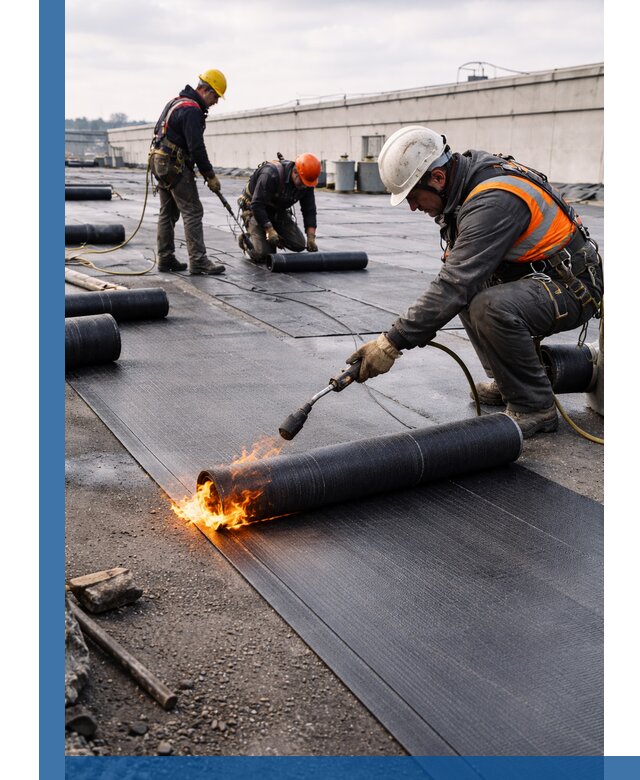 Монтаж наплавляемой кровли в Сергиеве Посаде профессионально