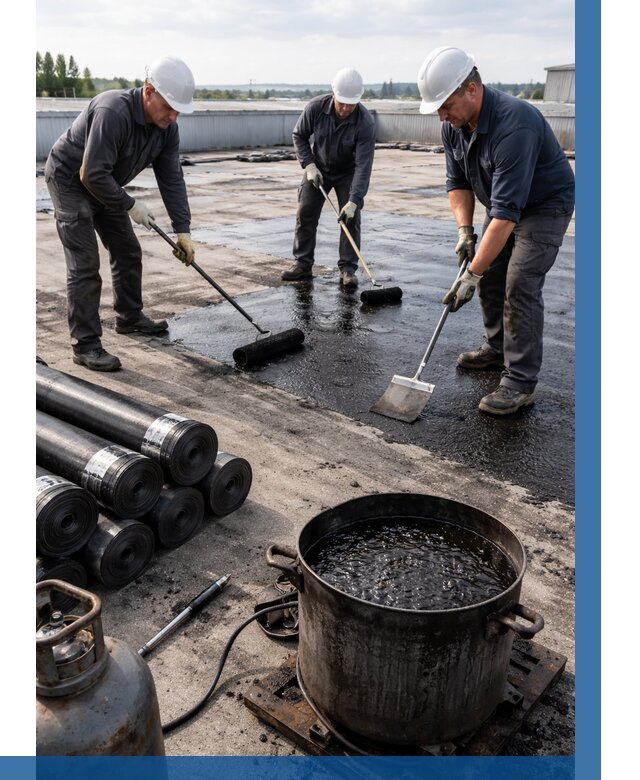 Гидроизоляция кровли мастикой в Сергиеве Посаде от 614 р. | ВЫСОТНИК-Сгп