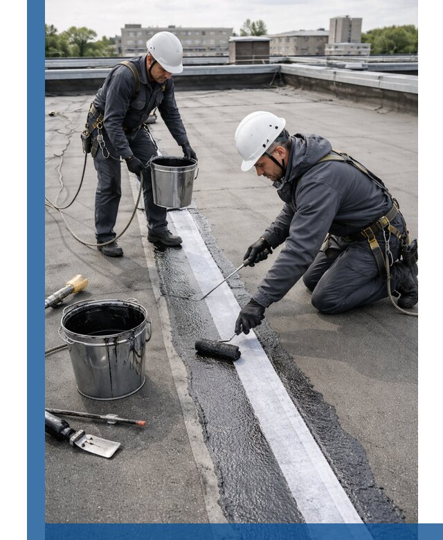 Гидроизоляция кровли мастикой в Сергиеве Посаде надежная защита