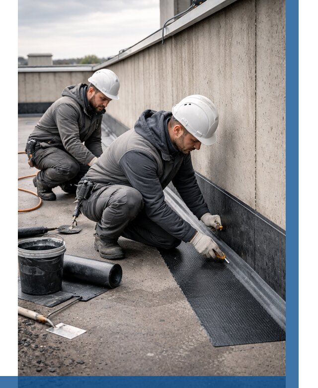 Гидроизоляция примыканий на кровле в Сергиеве Посаде от 921 р. | ВЫСОТНИК-Сгп