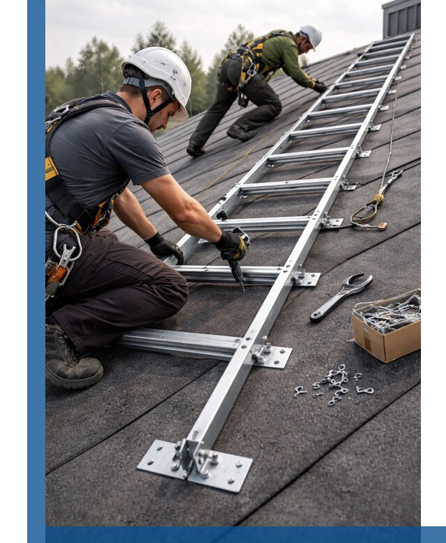 Профессиональный монтаж кровельной лестницы в Сергиеве Посаде под ключ