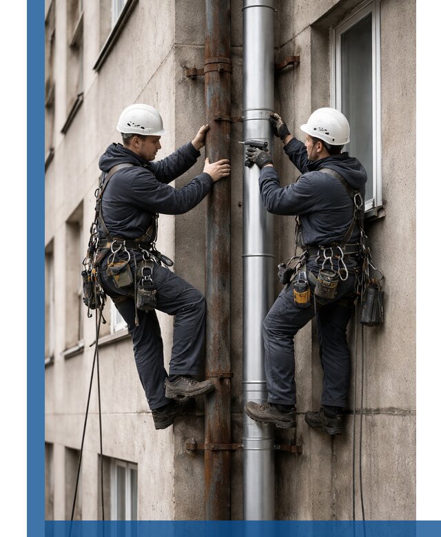 Замена водосточных труб в Сергиеве Посаде: монтаж и демонтаж под ключ
