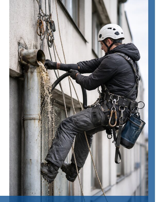 Прочистка водосточных труб в Сергиеве Посаде от 3582 р. | ВЫСОТНИК-Сгп