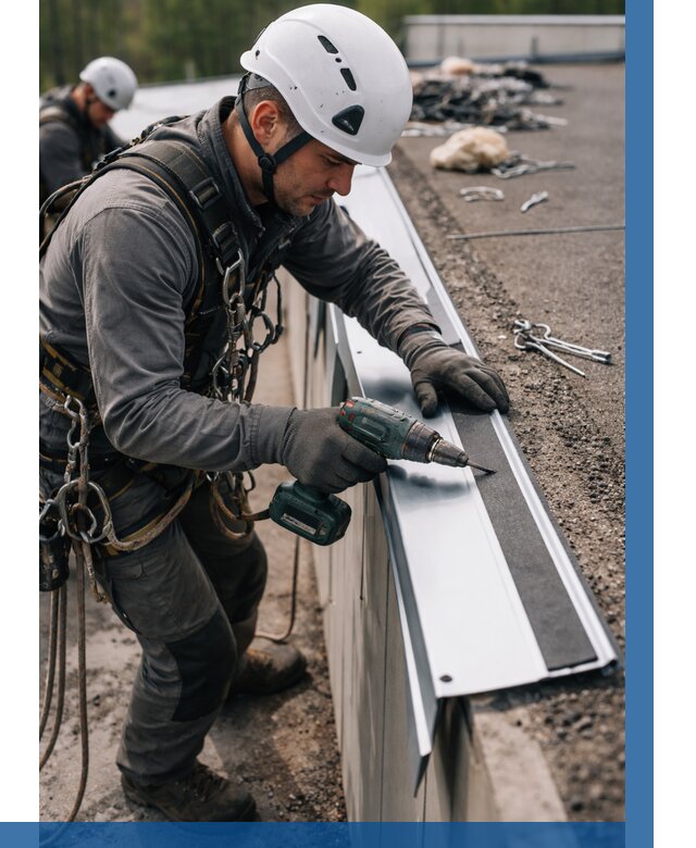 Монтаж капельника на кровле в Сергиеве Посаде от 307 р. | ВЫСОТНИК-Сгп