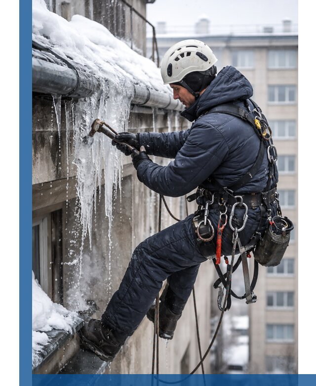 Удаление наледи и чистка водостоков в Сергиеве Посаде оперативно и безопасно