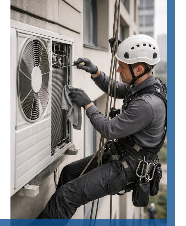 Обслуживание внешнего блока кондиционера в Сергиеве Посаде от 2763 р.ВЫСОТНИК-Сгп