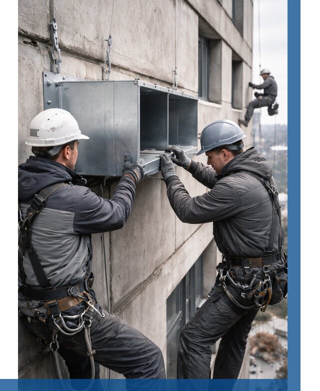 Монтаж вентиляционных коробов в Сергиеве Посаде от 3070 р. | ВЫСОТНИК-Сгп