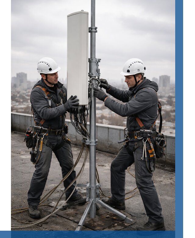 Монтаж антенн связи на крыше в Сергиеве Посаде от 8699 р. | ВЫСОТНИК-Сгп