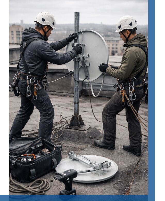 Демонтаж антенн на крыше в Сергиеве Посаде от 4605 р. | ВЫСОТНИК-Сгп