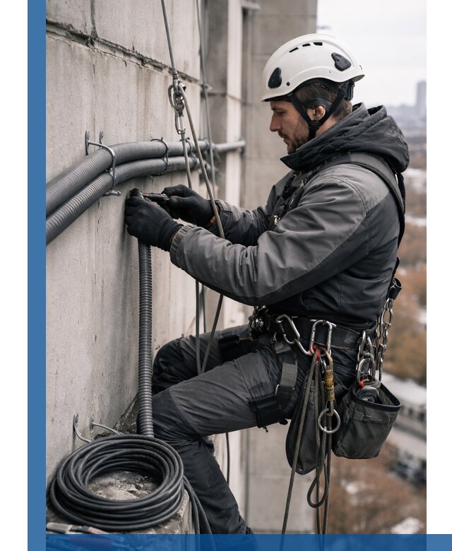 Профессиональный монтаж гофры для кабеля в Сергиеве Посаде с гарантией