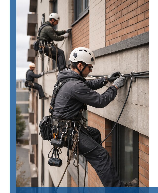 Крепление кабеля на фасаде монтаж и крепеж в Сергиеве Посаде