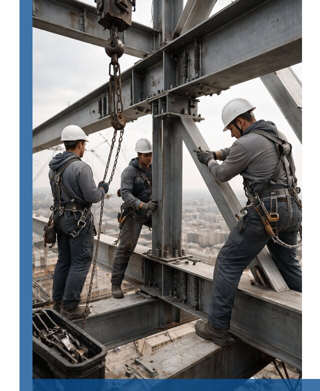 Профессиональный монтаж металлоконструкций на высоте в Сергиеве Посаде