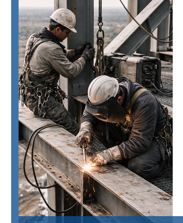 Высотные сварочные работы в Сергиеве Посаде для промышленных объектов