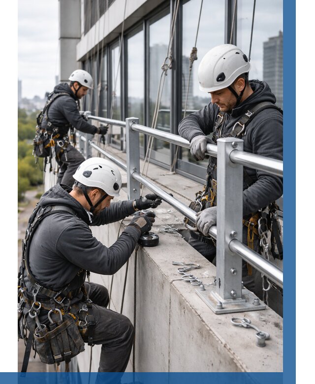 Монтаж ограждений на высоте в Сергиеве Посаде, от 1228 р. | ВЫСОТНИК-Сгп