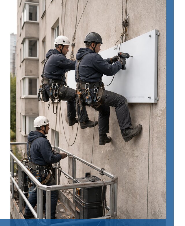 Монтаж табличек и указателей в Сергиеве Посаде от 3582 р. | ВЫСОТНИК-Сгп