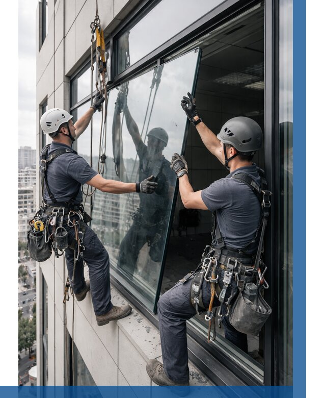 Замена стеклопакетов на высоте в Сергиеве Посаде от 5629 р. | ВЫСОТНИК-Сгп