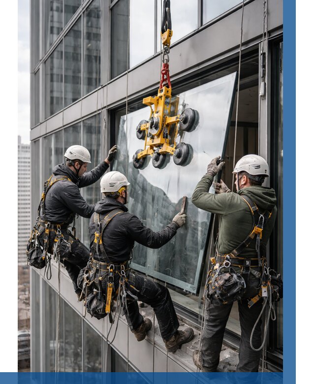 Фасадное остекление зданий под ключ в Сергиеве Посаде от 10234 р. | ВЫСОТНИК-Сгп