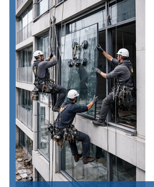 Фасадное остекление и монтаж витражей зданий в Сергиеве Посаде под ключ