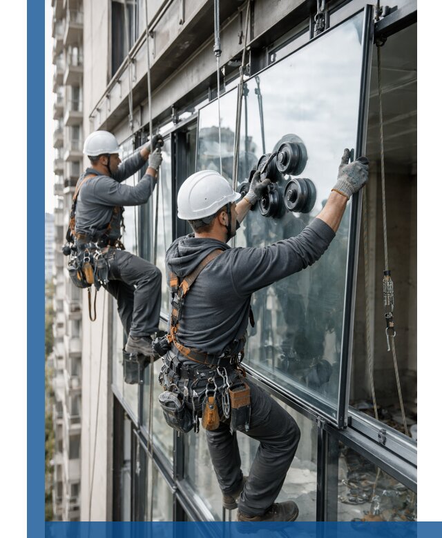 Витражное остекление фасадов и лоджий в Сергиеве Посаде под ключ