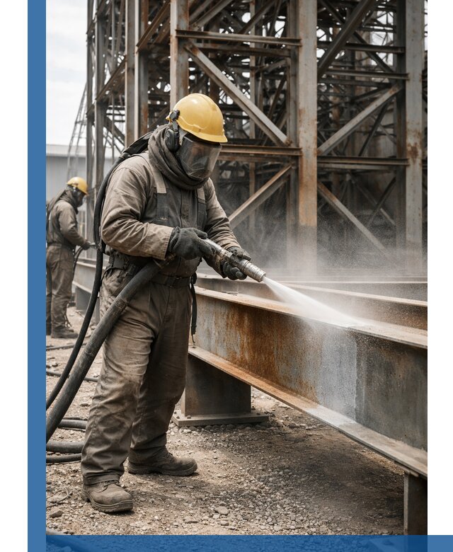 Пескоструйная очистка металлоконструкций в Сергиеве Посаде промышленная