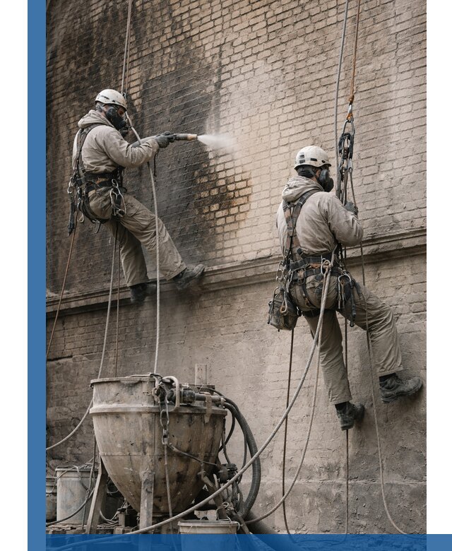 Пескоструйная очистка фасадов в Сергиеве Посаде профессионально