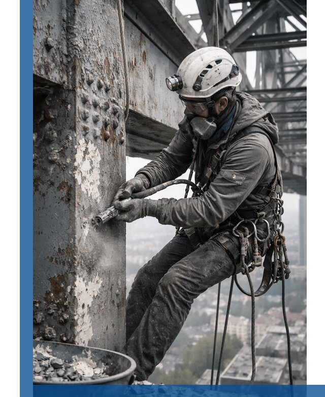 Удаление старой краски с металлических конструкций в Сергиеве Посаде